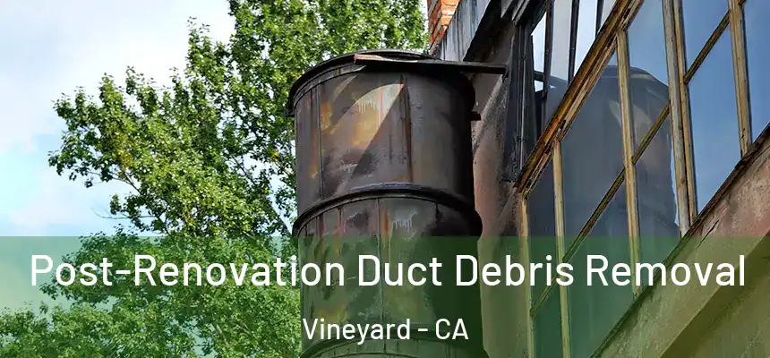  Post-Renovation Duct Debris Removal Vineyard - CA